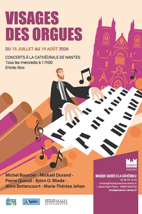 Affiche concerts Visages des orgues