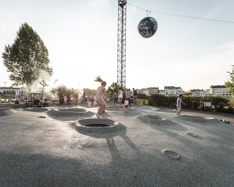 Detroit architectes, playground “On va marcher sur la lune”, parc des Chantiers, étape du Voyage à Nantes 2016