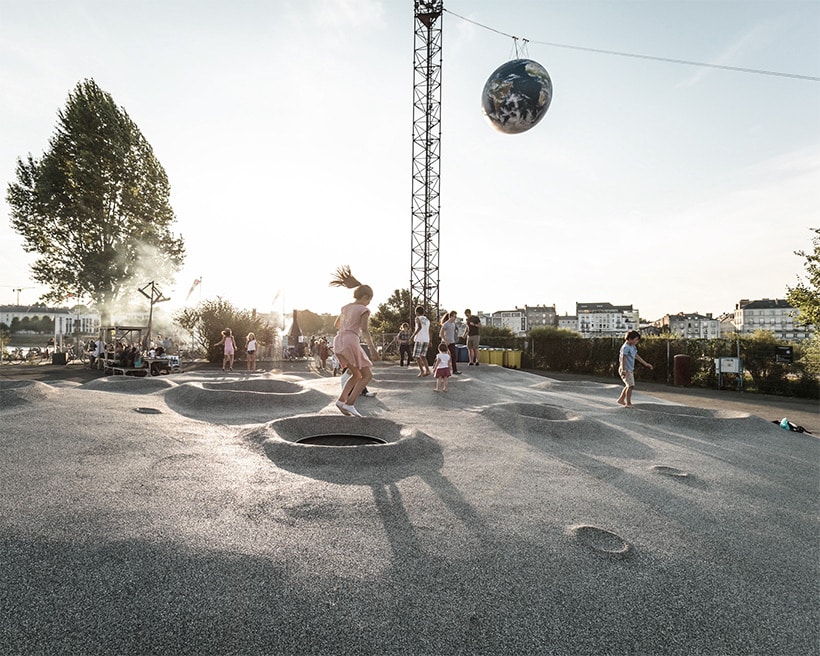 Detroit architectes, playground “On va marcher sur la lune”, parc des Chantiers, étape du Voyage à Nantes 2016 