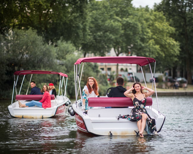 Floating bateau électrique sur l'Erdre Nantes