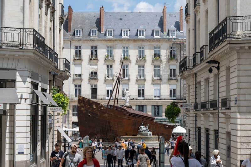 Le Naufrage de Neptune, Ugo Schiavi, Place Royale, le Voyage à Nantes 2021