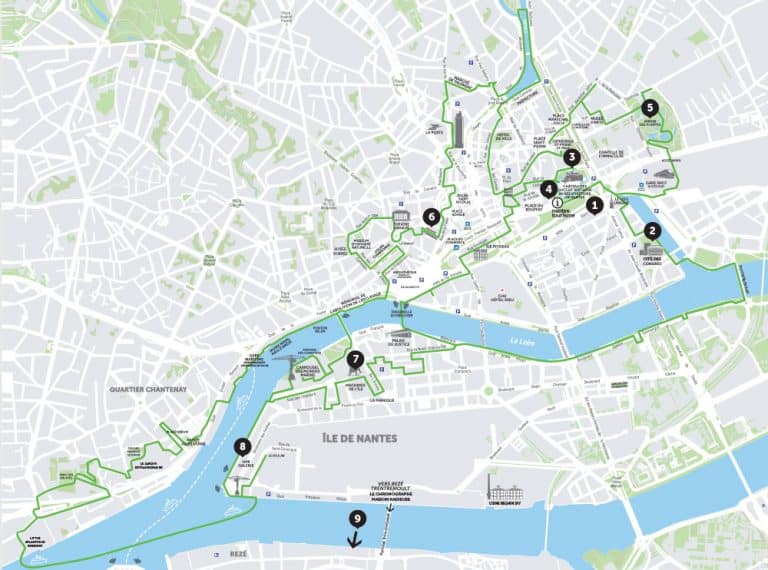 Carte des lieux privatisables à Nantes