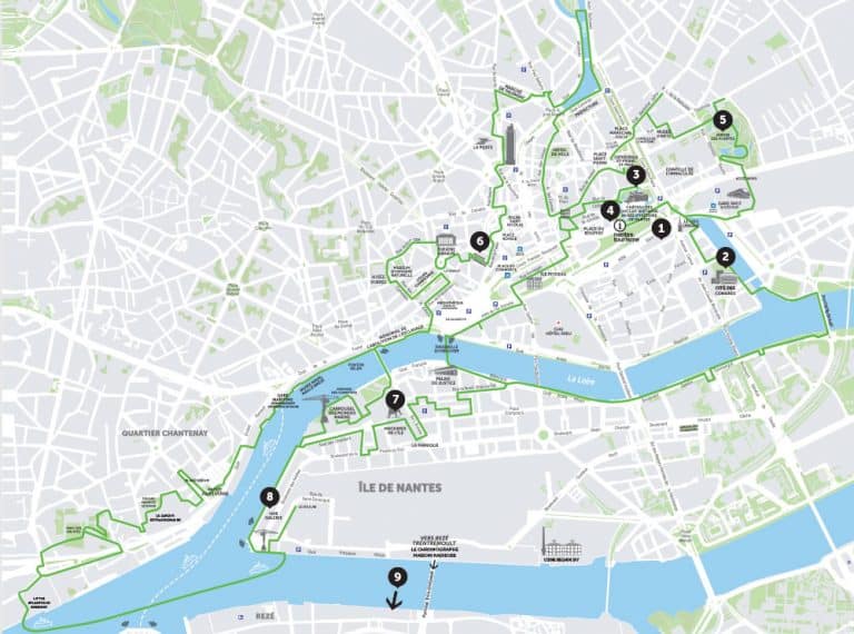 Carte des lieux privatisables à Nantes Carte des lieux privatisables à Nantes
