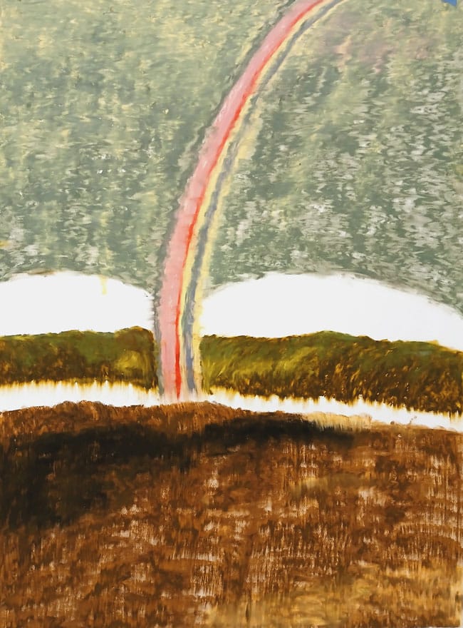 Pauline Barzilaï, Sans titre, 2025, pastel graspapier, 10070cm, courtesy l’artiste Pauline Barzilaï, Sans titre, 2025, pastel graspapier, 10070cm, courtesy l'artiste