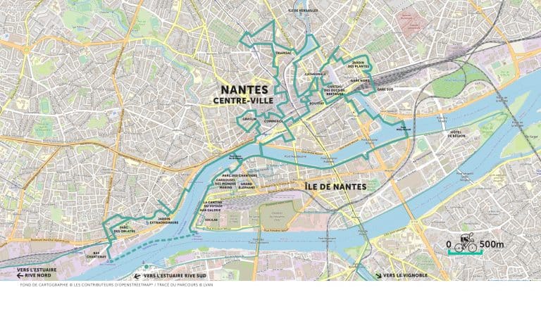 Voyage permanent à vélo – Nantes centre-ville