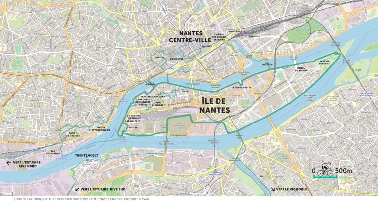 Voyage permanent à vélo – Nantes – ile de Nantes