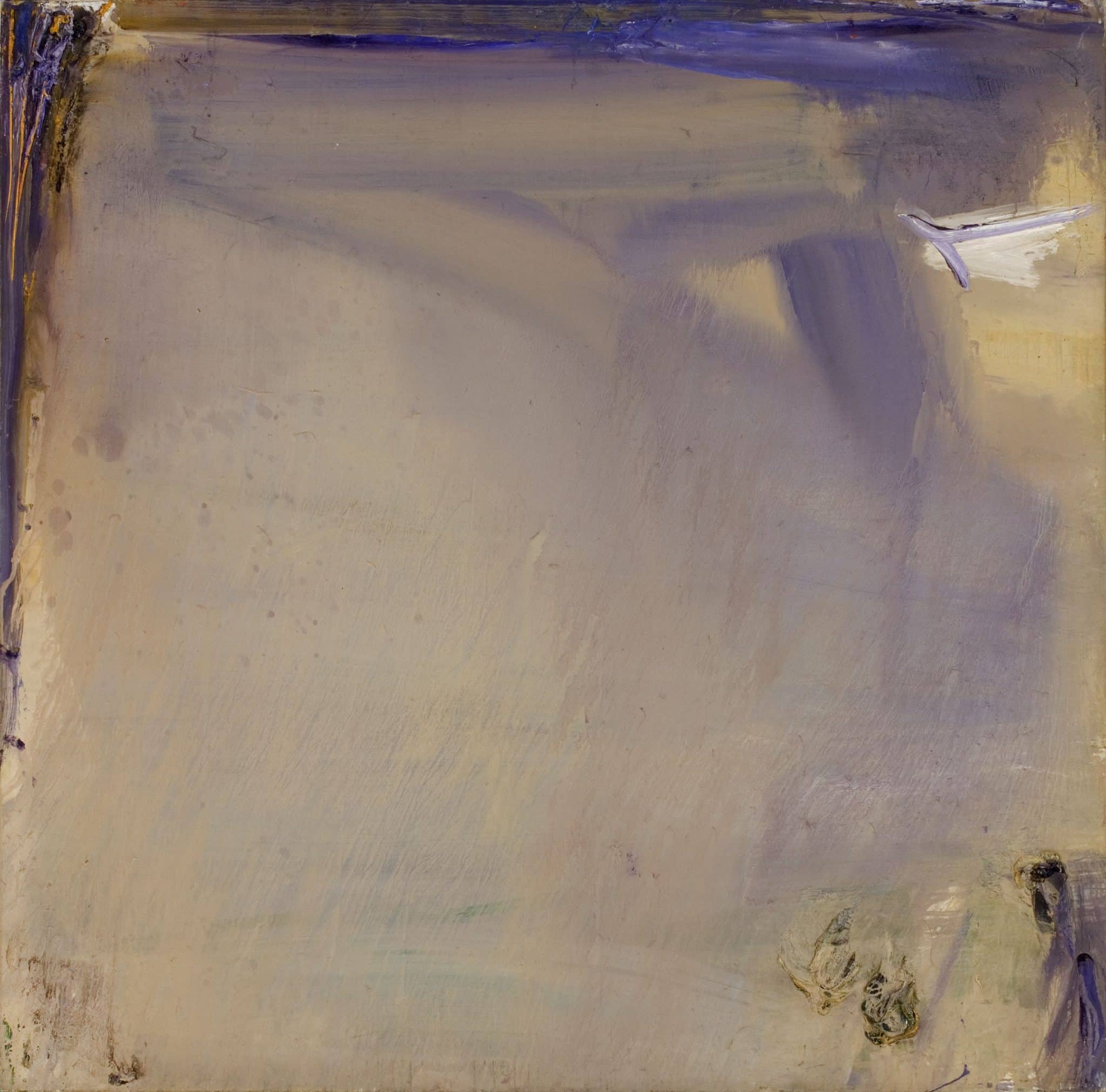 Le sentiment géographique : Olivier Debré, Ocre Violet Loire, huile sur toile, 192 x 194 cm