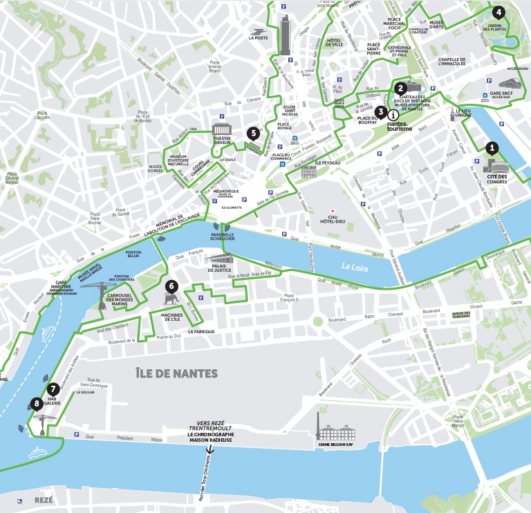 Carte des lieux privatisables à Nantes Carte des lieux privatisables à Nantes