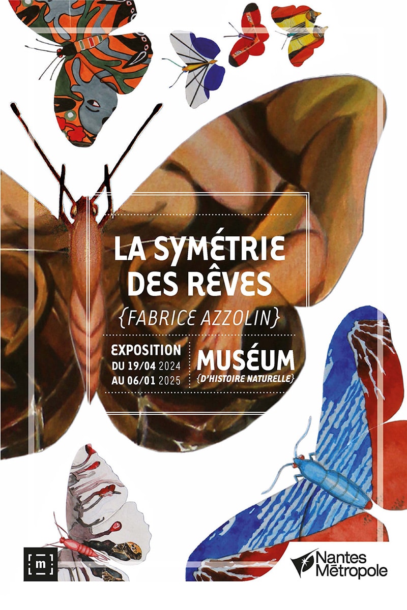 Affiche La Symetrie Des Reves, exposition Muséum d'histoire naturelle de Nantes