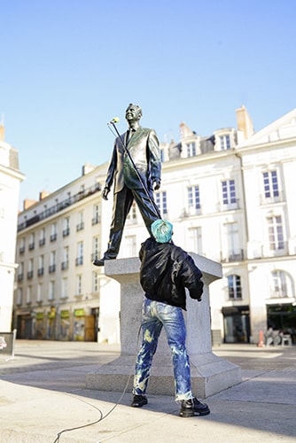 Éloge du pas de côté, Philippe Ramette, Le Voyage à Nantes Éloge du pas de côté, Philippe Ramette, Le Voyage à Nantes