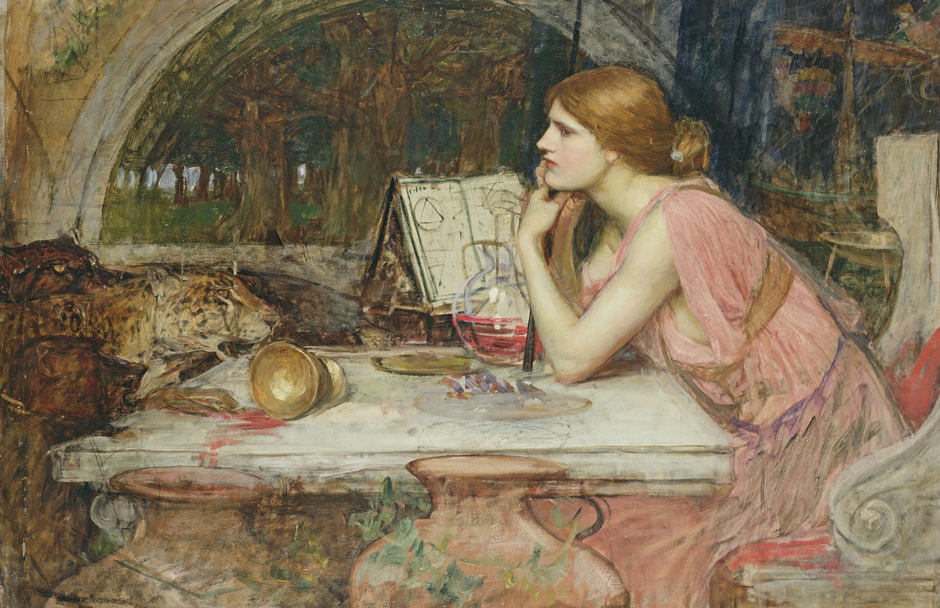 John William Waterhouse (1849-1917), Circé, la magicienne, 1911, Huile sur toile, Collection particulière, Rome John William Waterhouse (1849-1917), Circé, la magicienne, 1911, Huile sur toile, Collection particulière, Rome