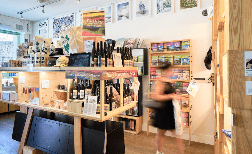 Accueil Le Voyage à Nantes, Le Bazar du Voyage, rue des États Terres, le muscadet du Voyage, Accueil Le Voyage à Nantes, Le Bazar du Voyage, rue des États